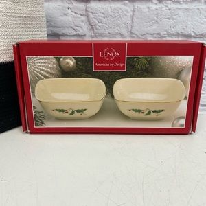 Lenox Holiday China Set of Two Bowls